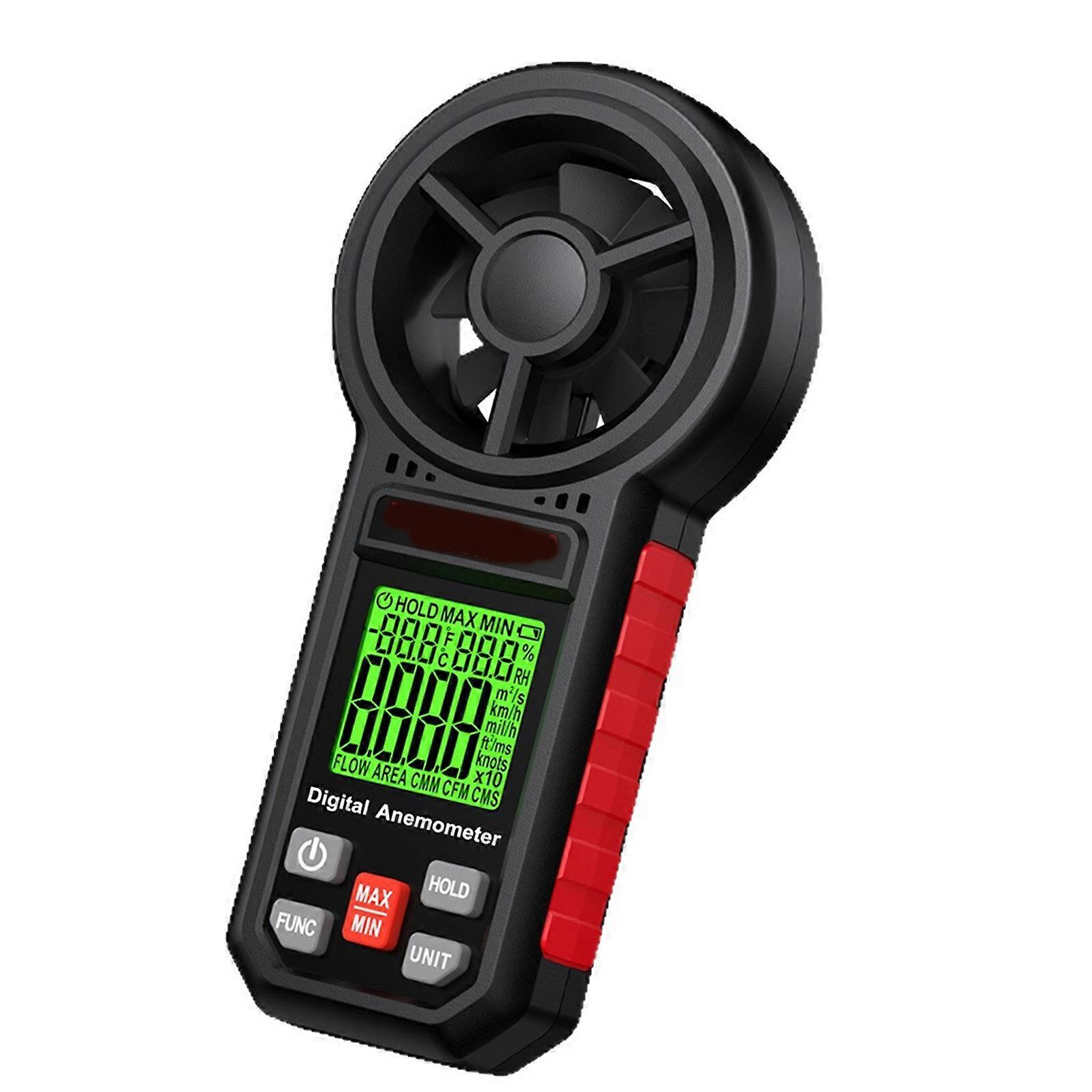 Accurate Digital Wind Gauges Lightweight Environmental Meter Support Variable Units Like Meter for Humidity Temperature Multicolor