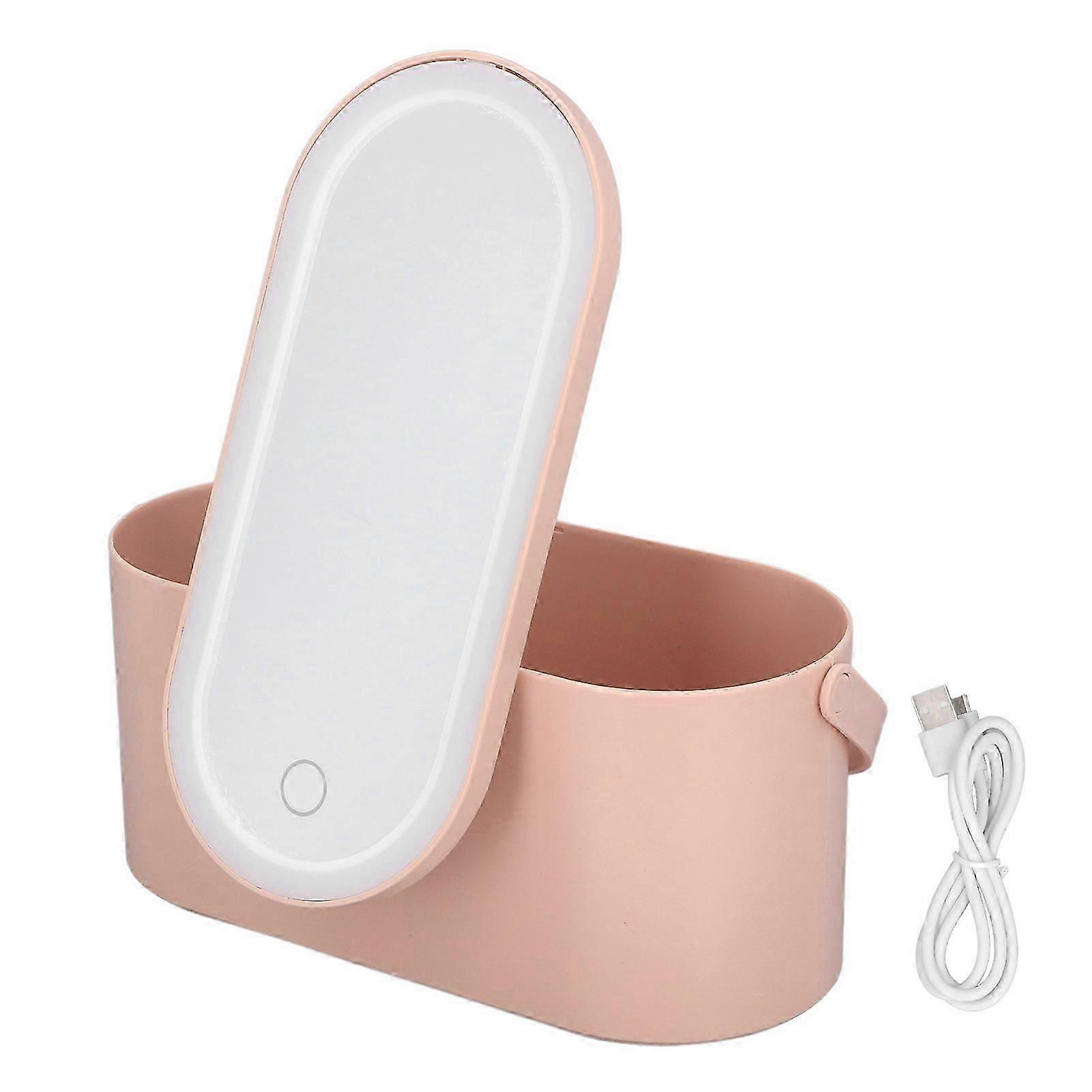 2025 Latest Model Makeup Case Rotatable Mirror Lid Dimmable LED Light Portable...