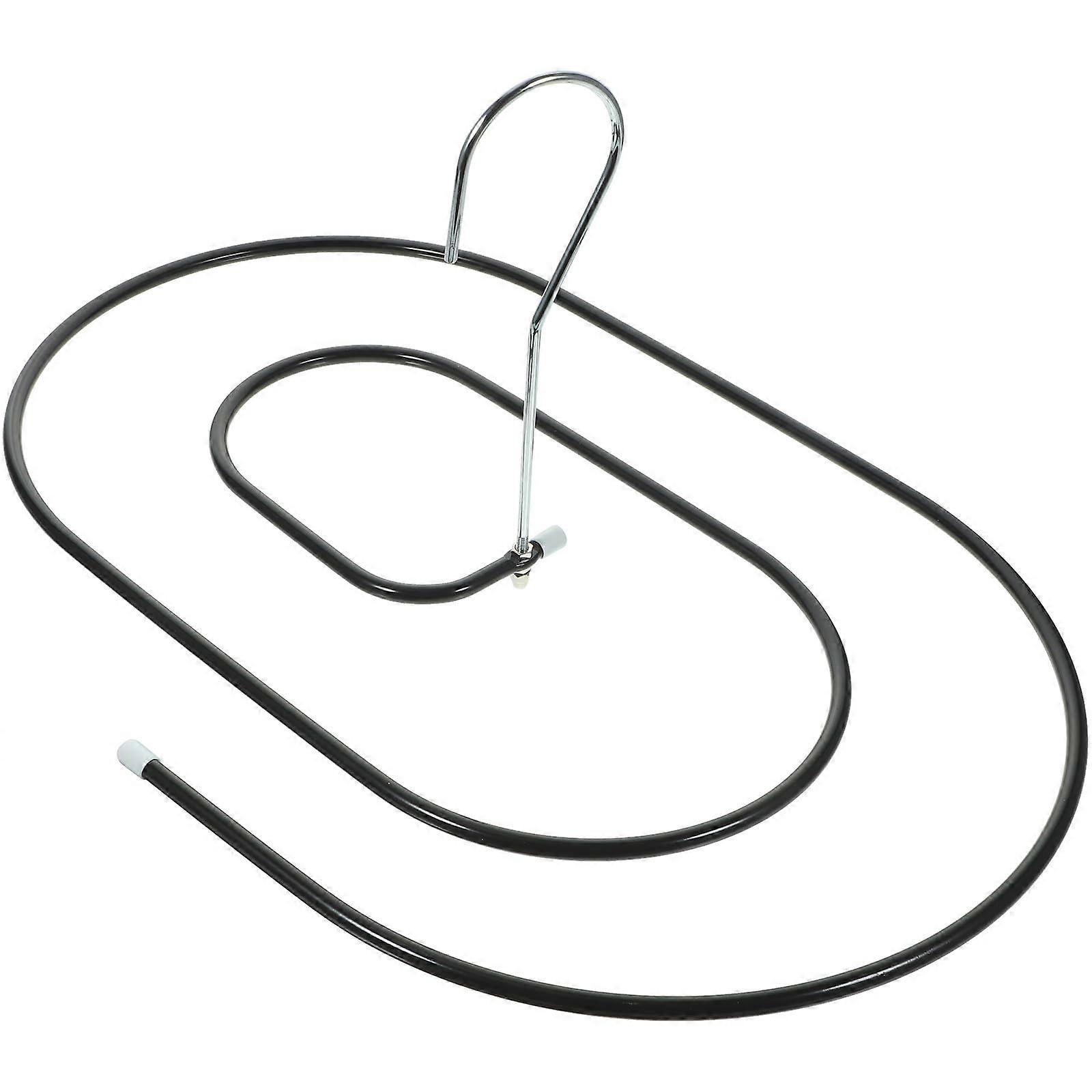 Quilt Drying Rack with Windproof Spiral Design, Foldable Steel Laundry Hanger for Blankets and Sheets