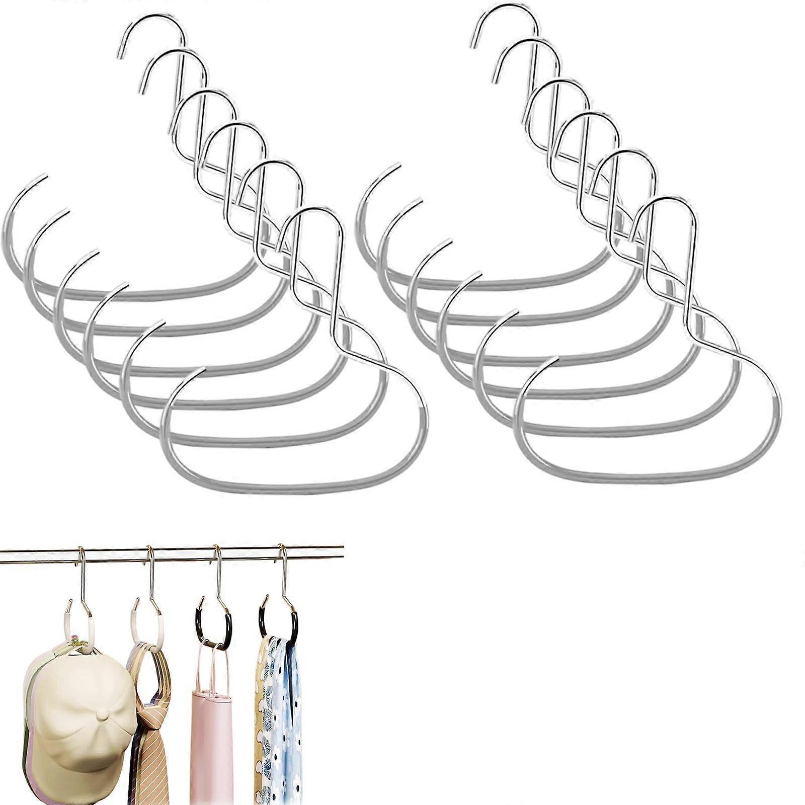 Closet Organizer Hat Rack 6Pack Durable Steel SpaceSaving RustResistant Accessory Hangers