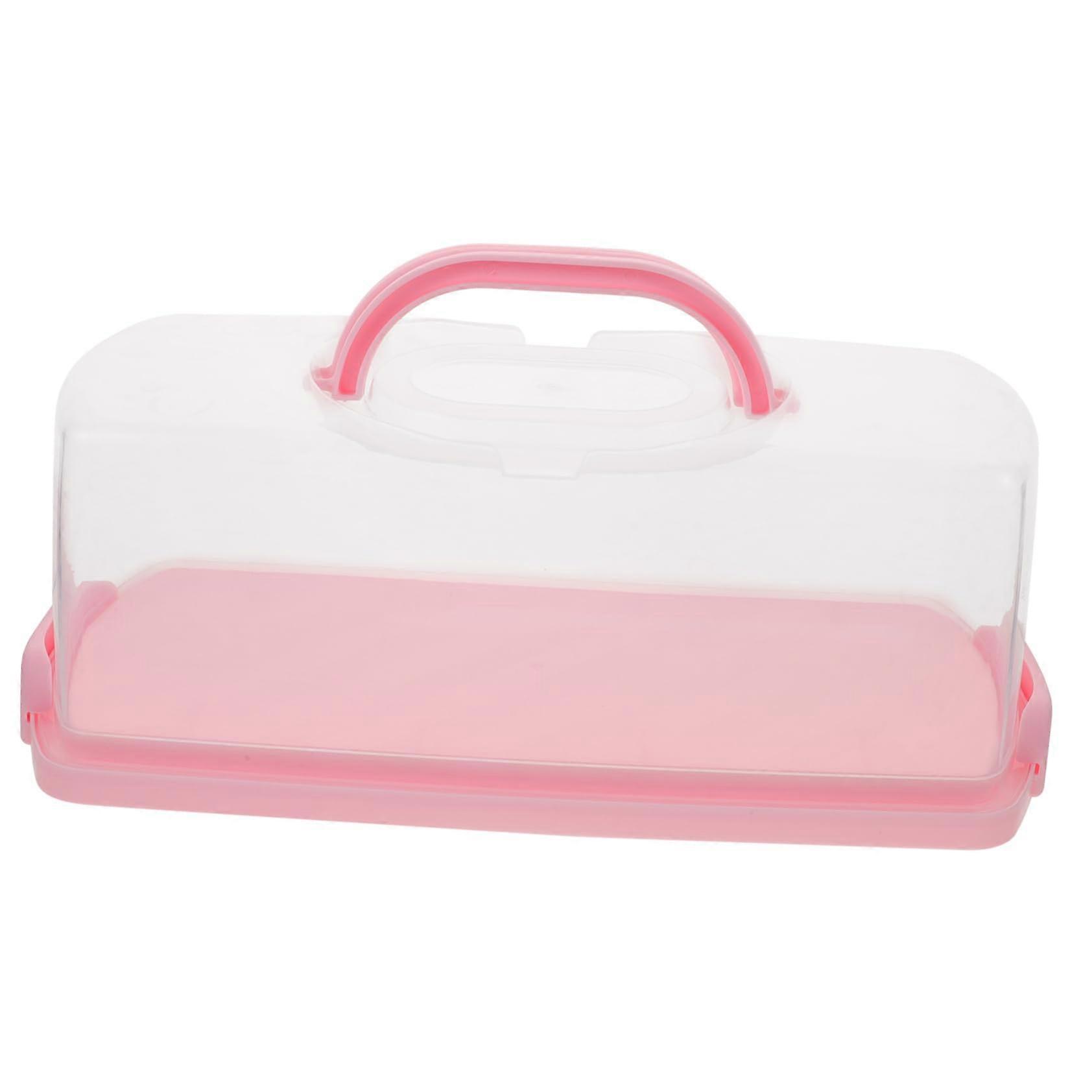 Airtight Cake Carrier with Handle, Reusable Bread Storage Container for Kitchen and Travel