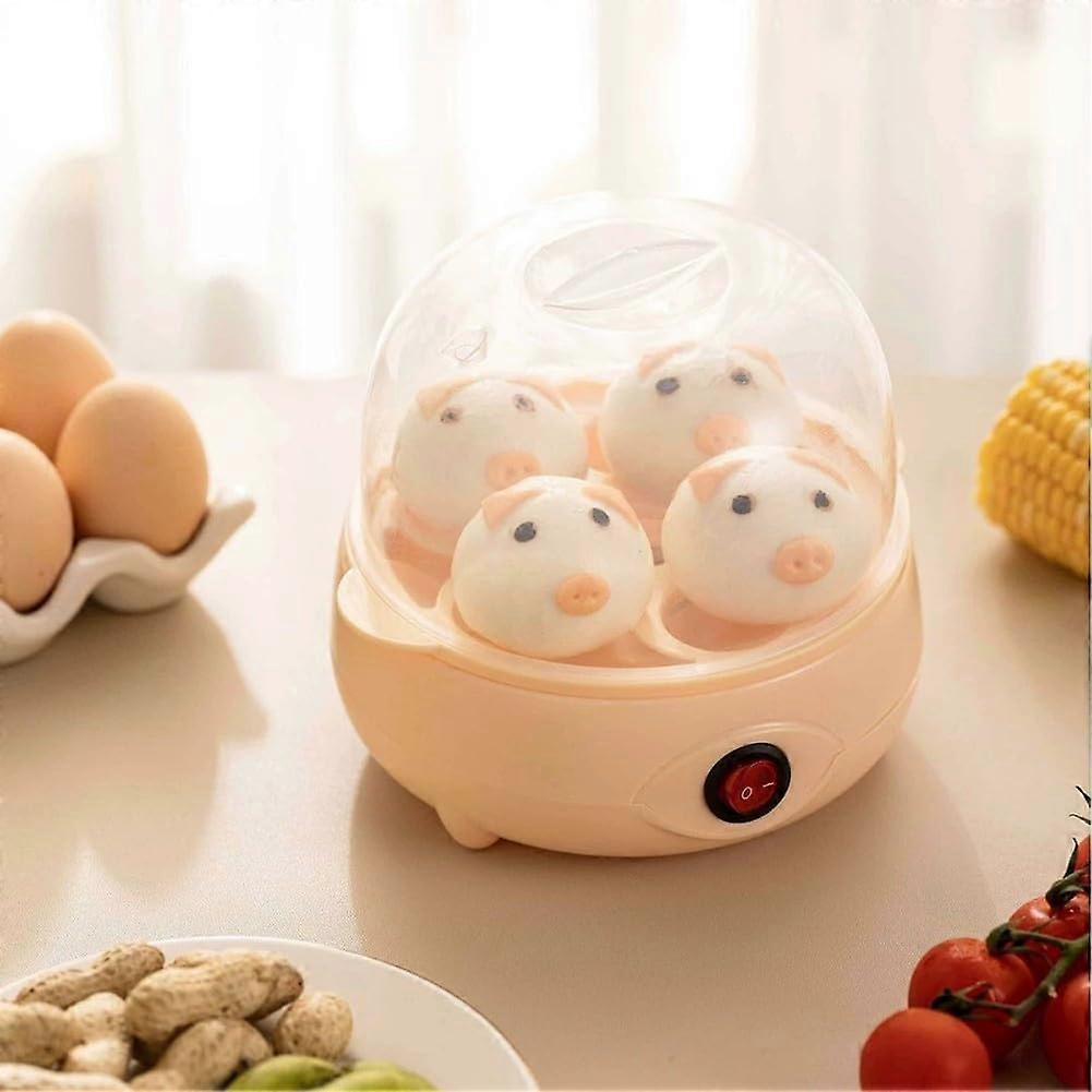 Electric Egg Cooker with Auto ShutOff, 5Egg Single Layer or 3Layer Steamer for Home Breakfast (Yellow1)