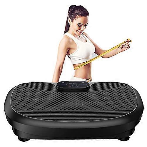 Vibration Plate Exercise Machine with 4D Triple Motor, Adjustable Speeds, Whole Body Fat Burning