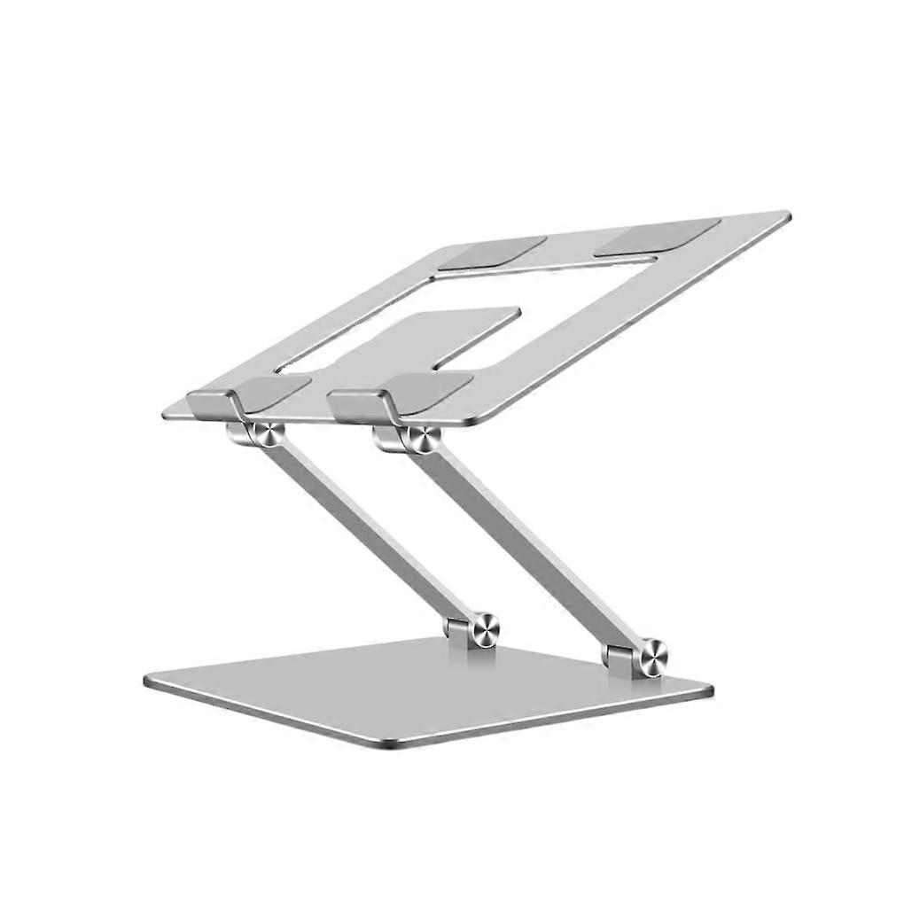 Adjustable Aluminum Laptop Stand with Ergonomic Height and Double Layer Storage for Cooling
