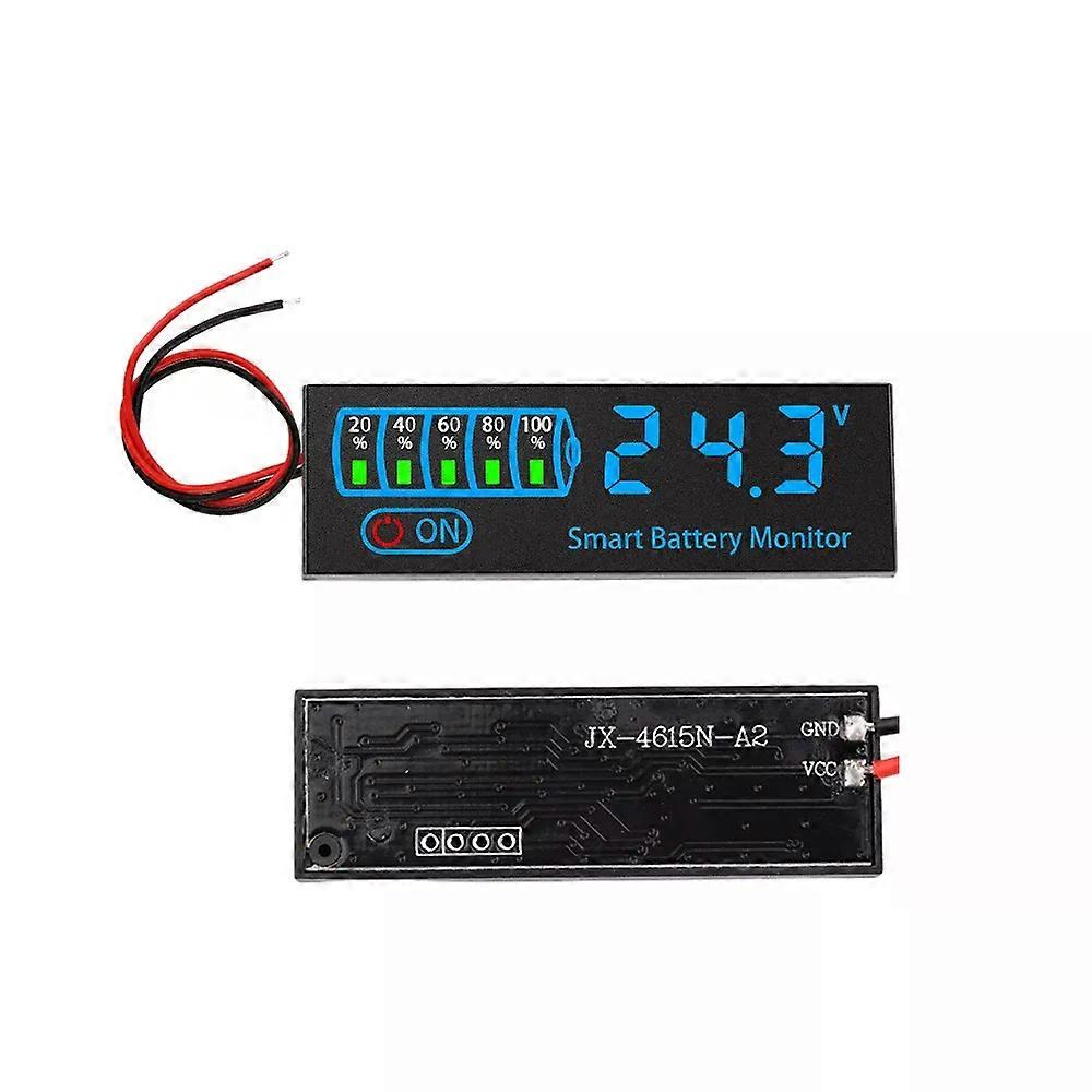 DC 7-55V LED Battery Capacity Indicator Power Display Panel Lithium Lead Acid Universal Battery Capacity Voltage Meter Module