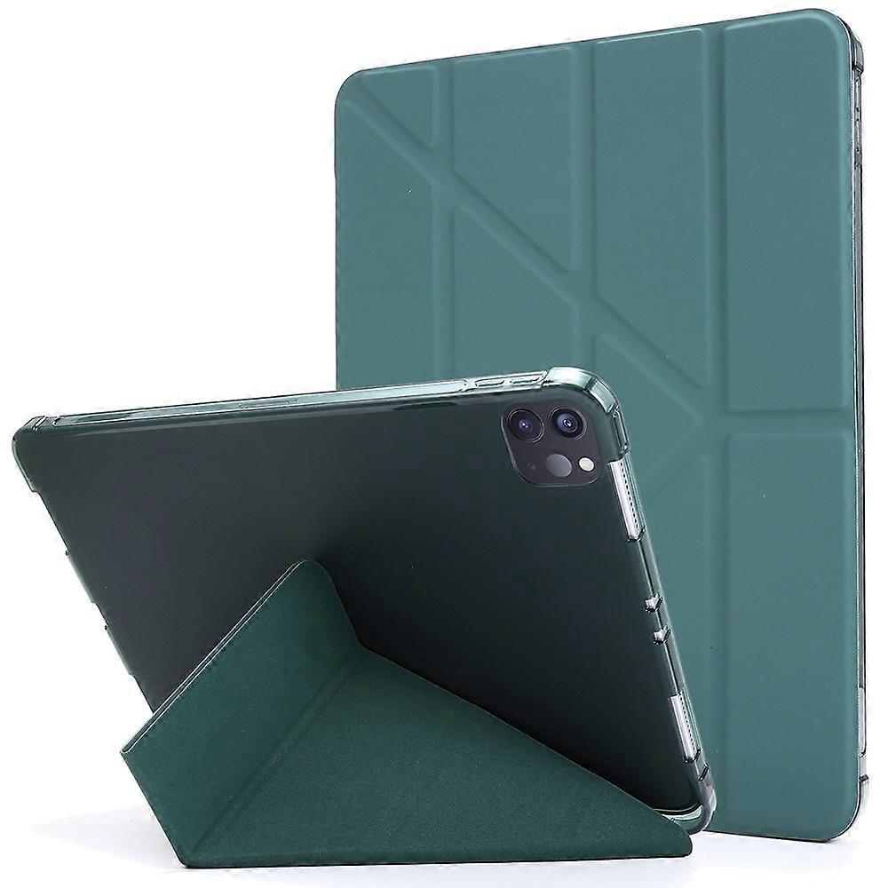 Deformable Stand Leather Tablet Case with Auto Wake/Sleep Function for iPad Pro 12.9-inch (2021)