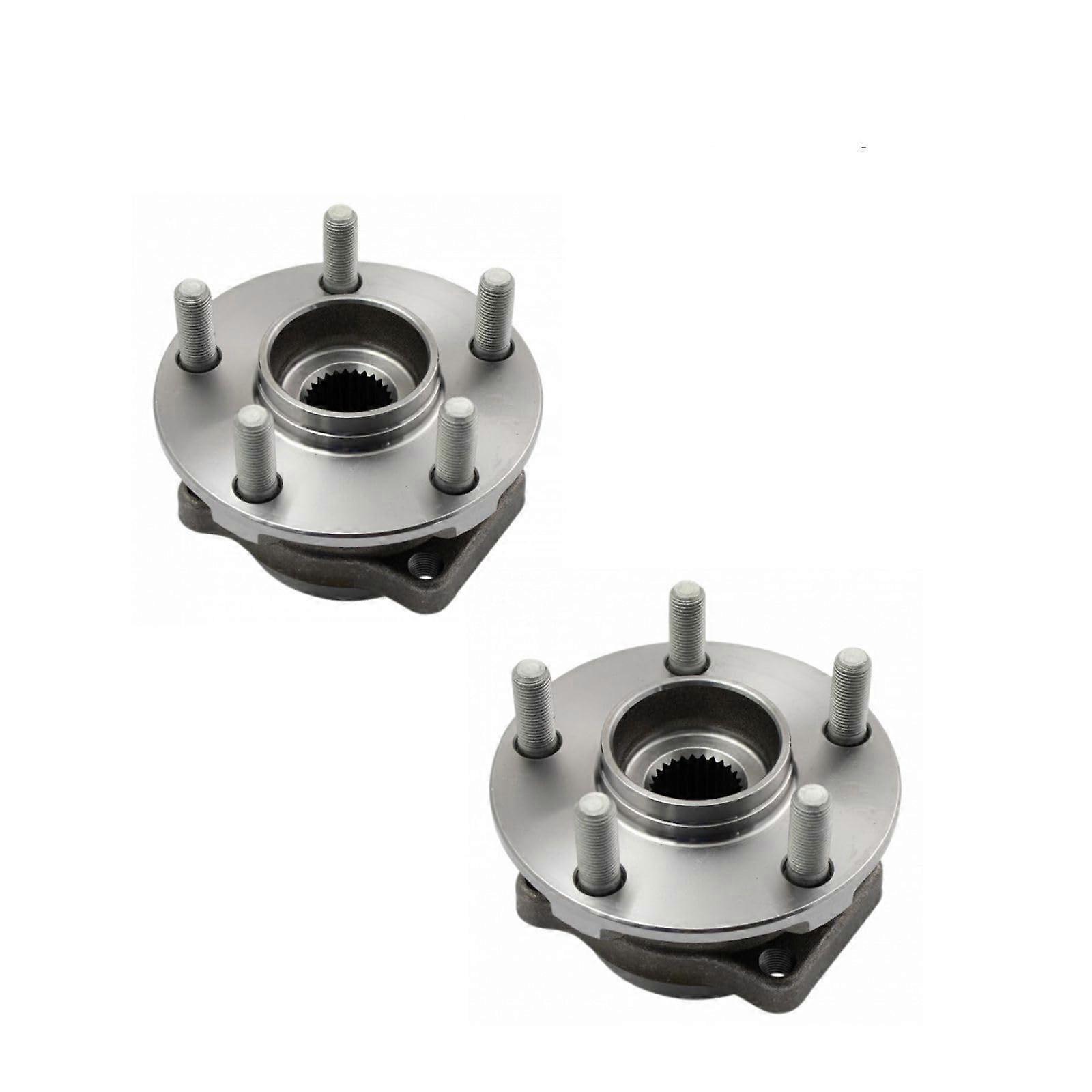 2pcs Front Wheel Hub Assembly and Bearing Kit Left Right Pair Smooth Rotation Durable Design