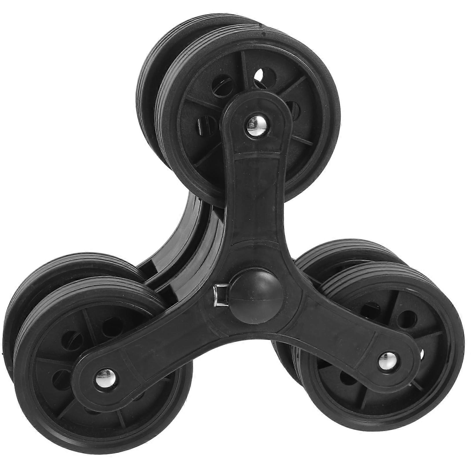 Stair Climbing Wheels Pair with Stable Triangle Structure for Shopping Cart and Easy Installation