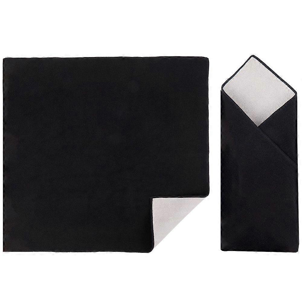 Mikrofaser-Aufbewahrungstuch, schwarz, 350 x 350 x 2 mm