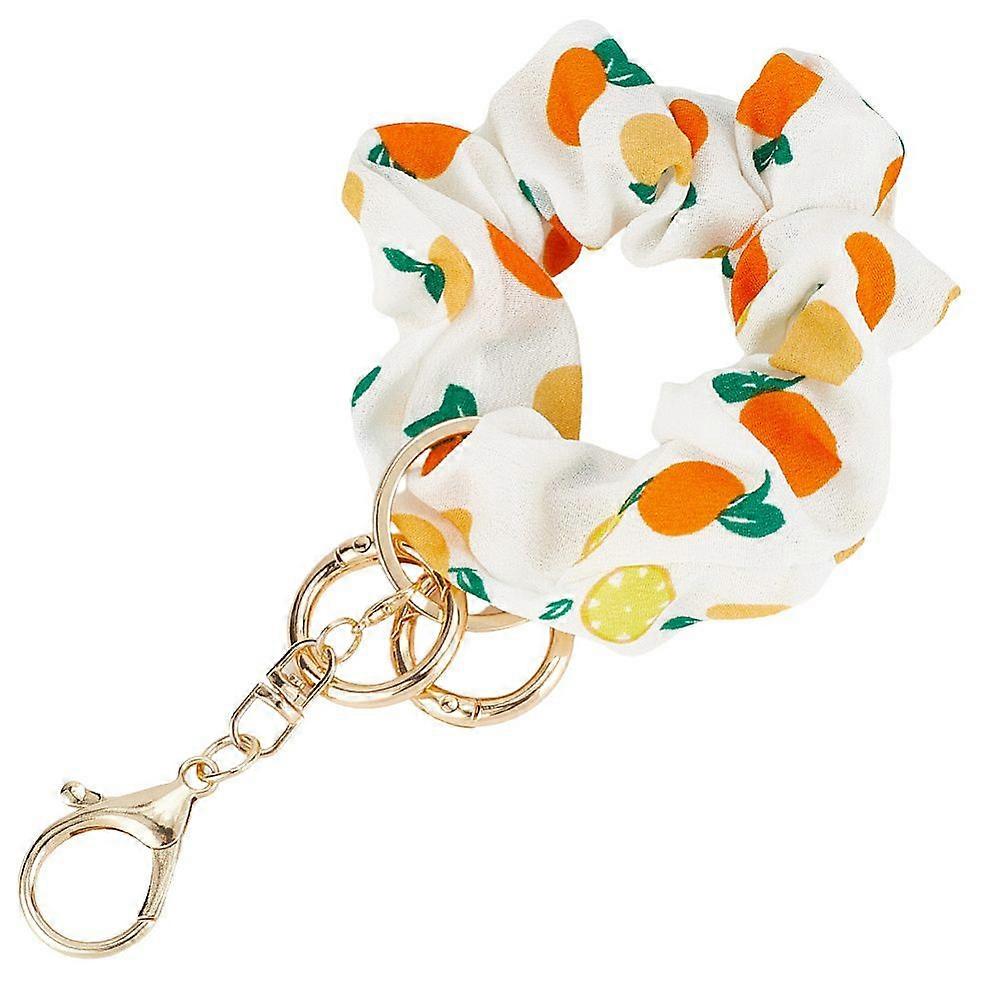 DIY Cloth Wristband Keychain Making Kits Orange 73.5mm
