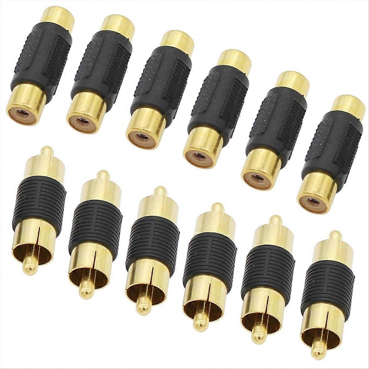  Adapter Gold-Plated Adapters for Cable Extensions