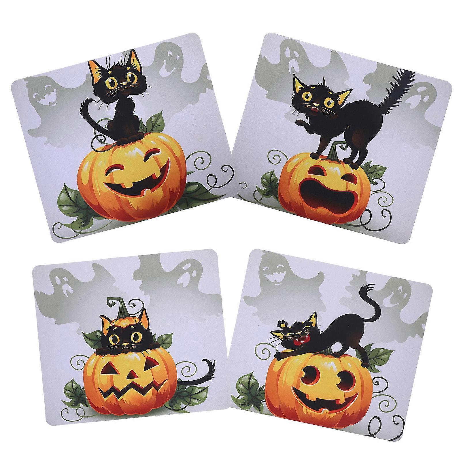 Halloween Mouse Pad Rubber Mouse Pad for Desktop Use 8Pcs