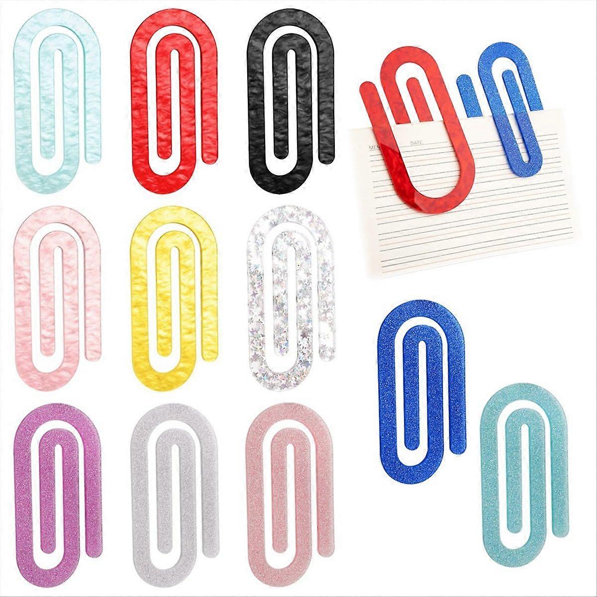 Decorative Jumbo Paper Clips,11-Pack, Office Paperclips