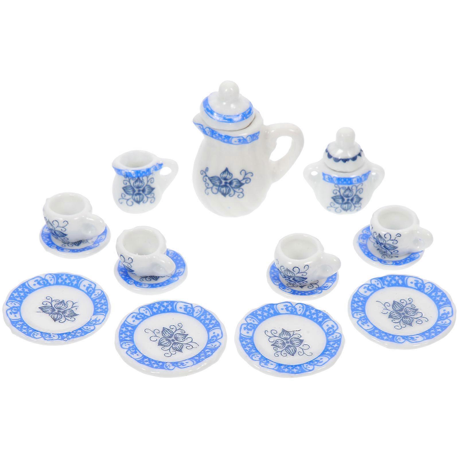 Fine Craftsmanship Mini House Tea Cup Set Ideal For Playtime Assorted Color 1 Set