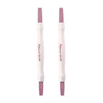 Beaupretty 2 PCS Manicure Scrub Buffing Tool Double-headed Dead Skin Remover Polishing Bluestone Stick Nail File Care Tool
