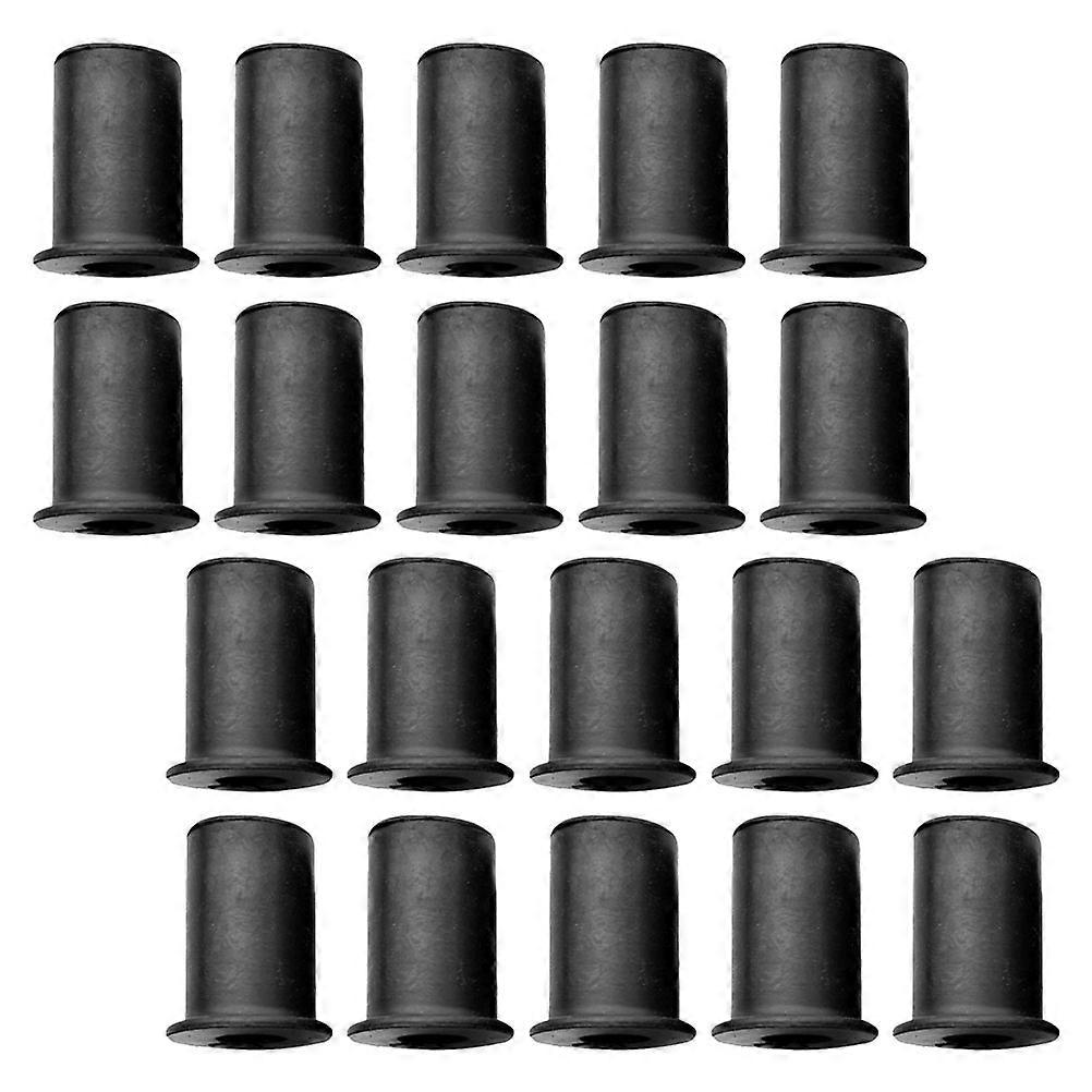 Motorcycle Windscreen Nut ABS Copper Shock Absorption Well Nuts 80Pcs