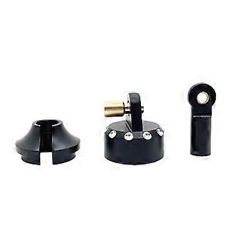 RC Car Metal Upgrade Parts Aluminum Shock Caps for MJX Hyper Go 1/7, Black Alloy Durability Build