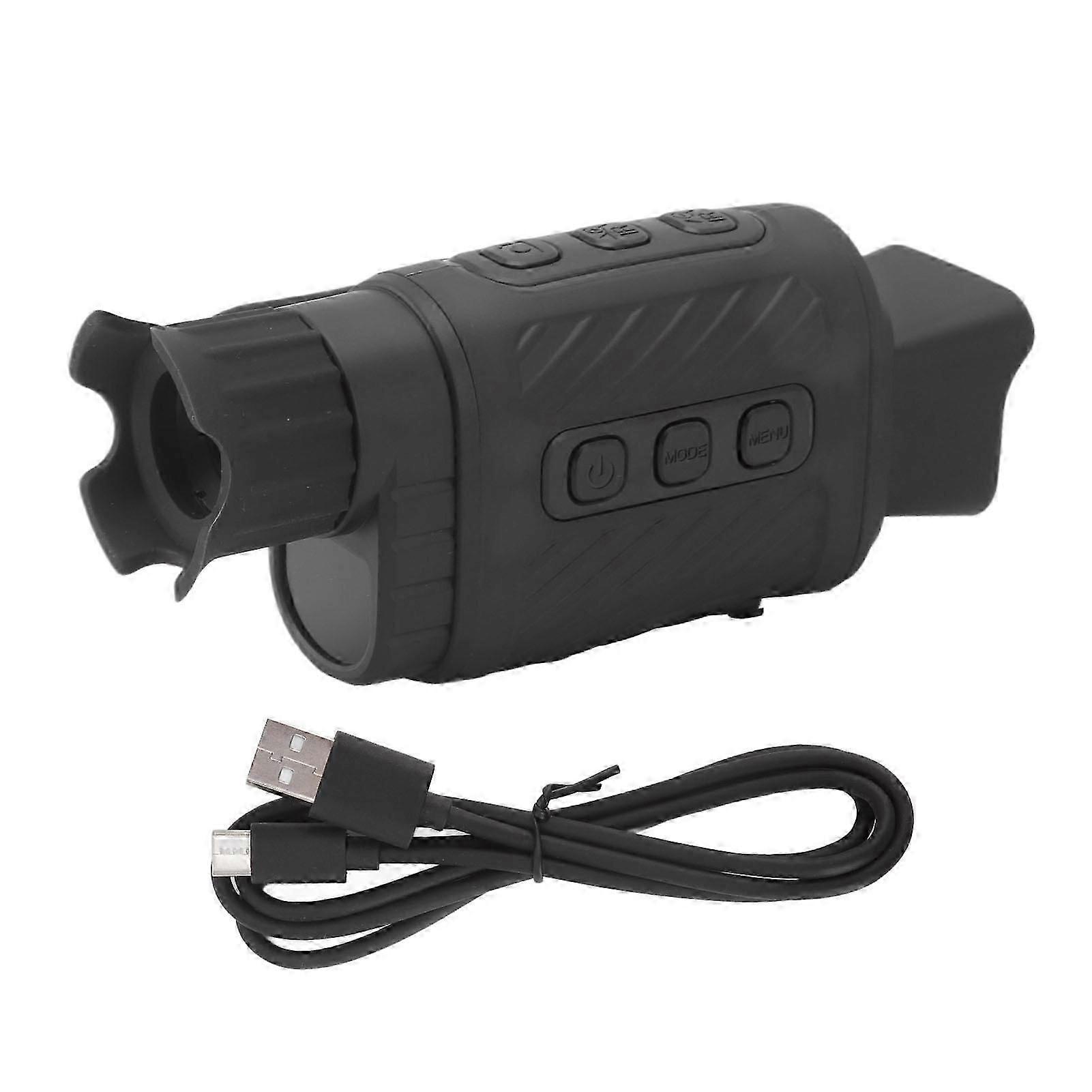 Monóculo multifuncional digital de visão noturna 4X com tela TFT HD de 1,5 polegadas e infravermelho.
