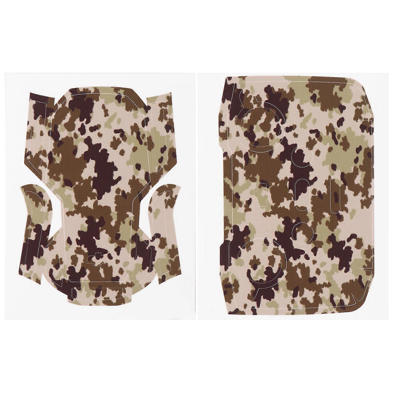 Camouflage Drone Body Sticker for Mini 2 Remote Controller 1Set