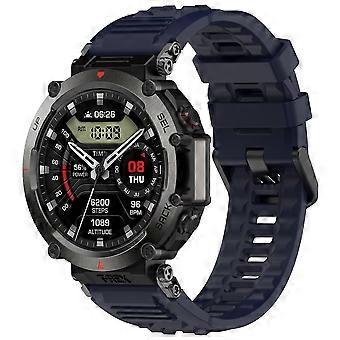 Silikon Sport für Amazfit T-Rex Ultra Elastisch verstellbar D- Blau