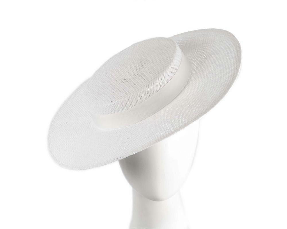 White boater hat by Max Alexander MA977W