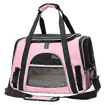 Nylon Pet Carrier Backpack Mesh Design Adjustable Straps for Dogs Cats Outdoor Travel Camping