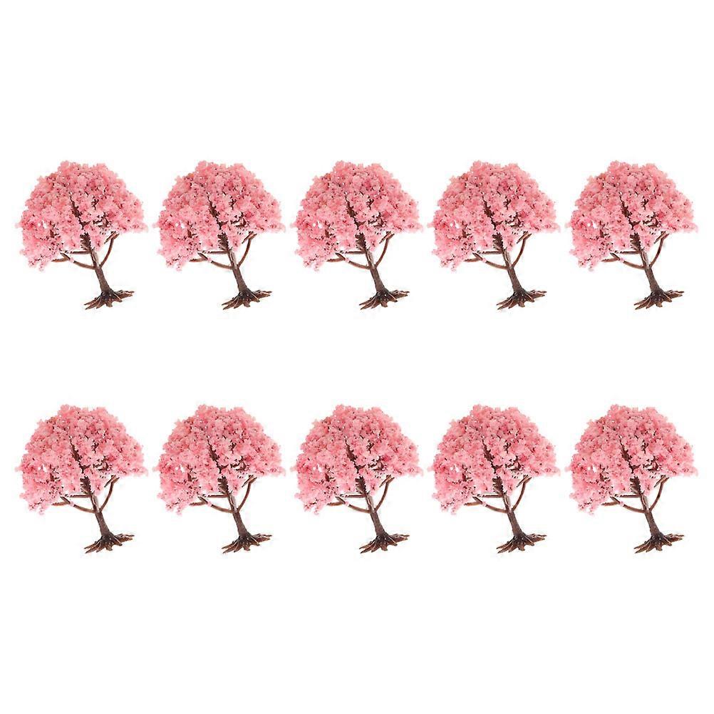 Mini Tree Decor Simulation Tree Model for DIY Landscape 10Pcs