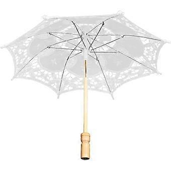 White Lace Umbrella for Wedding Decoration and Photography Prop 1Piece