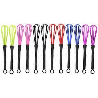 Hair Coloring Stirrer Plastic Whisk for Hair Dye Mixing 12Pcs Set