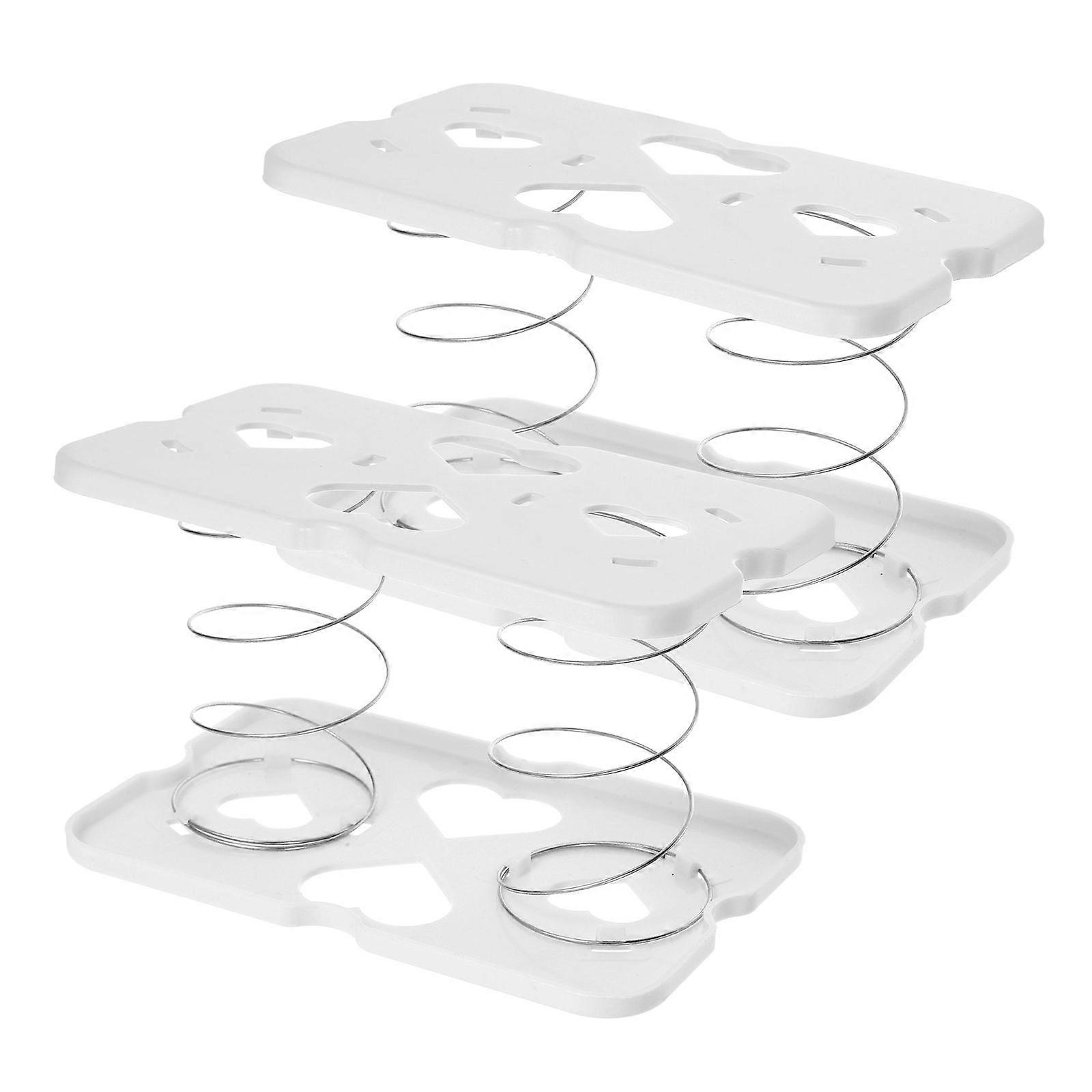2pcs Tissue Box Spring Supports Automatic Lifting Spring Tissue Box Spring Bracket White