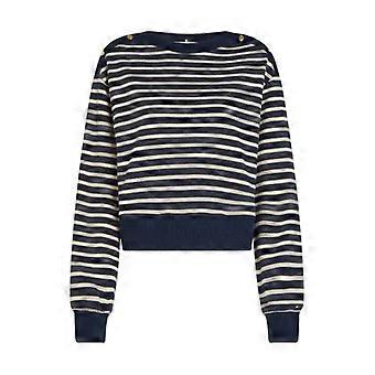 Tommy Hilfiger Womens/Ladies Striped Boat Neck Regular Sweatshirt