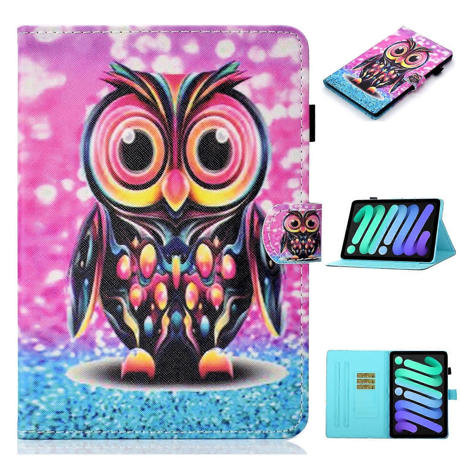 Coloured Drawing Leather Case For iPad mini 6