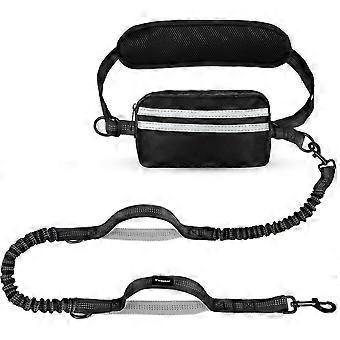 Hands Free Dog Leash with Adjustable Waist Belt & Bungee Design for Comfortable Walking & Running with Your Dog