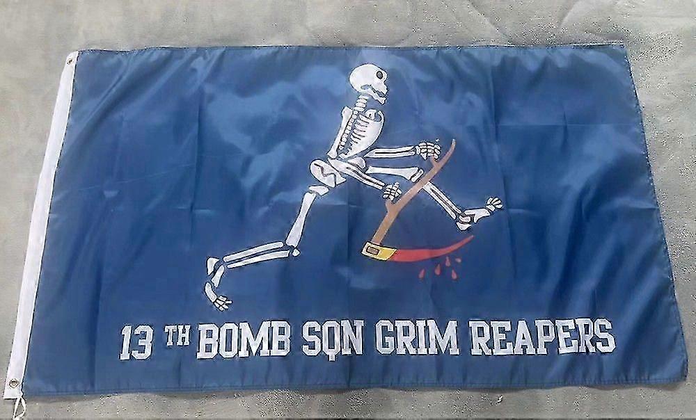 سرب القنابل 13 التابع للقوات الجوية الأمريكية The DevilOwn Grim ReapersFlag Banner