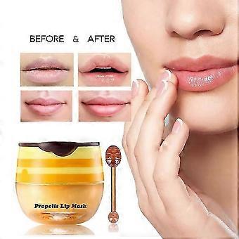 Lip Balm Lip Sleeping Mask, Lip Mask Overnight Hydrate Lip Mask Lip Care Balm Lip Scrubs Exfoliator Lip Lines  Honey flavour