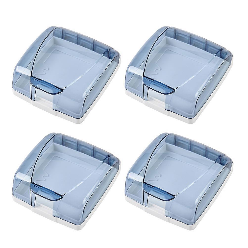 4Pcs Wall Protectors Wall Socket Panel Outlet Cover Blocker Guard 86 Type