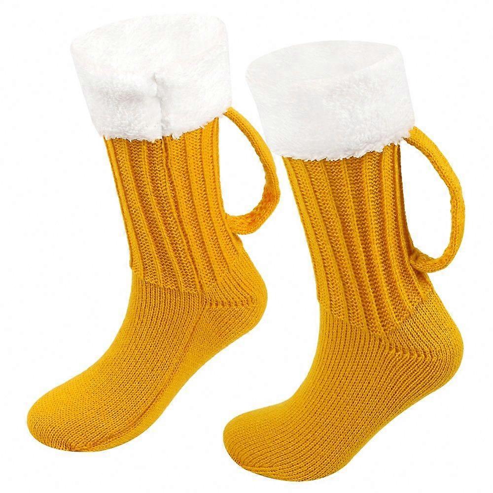 3D Knitted Beer Mug Novelty Socks
