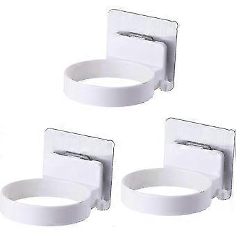 Hair dryer rack set of three, suitable for multiple scenarios, with integrated connector storage