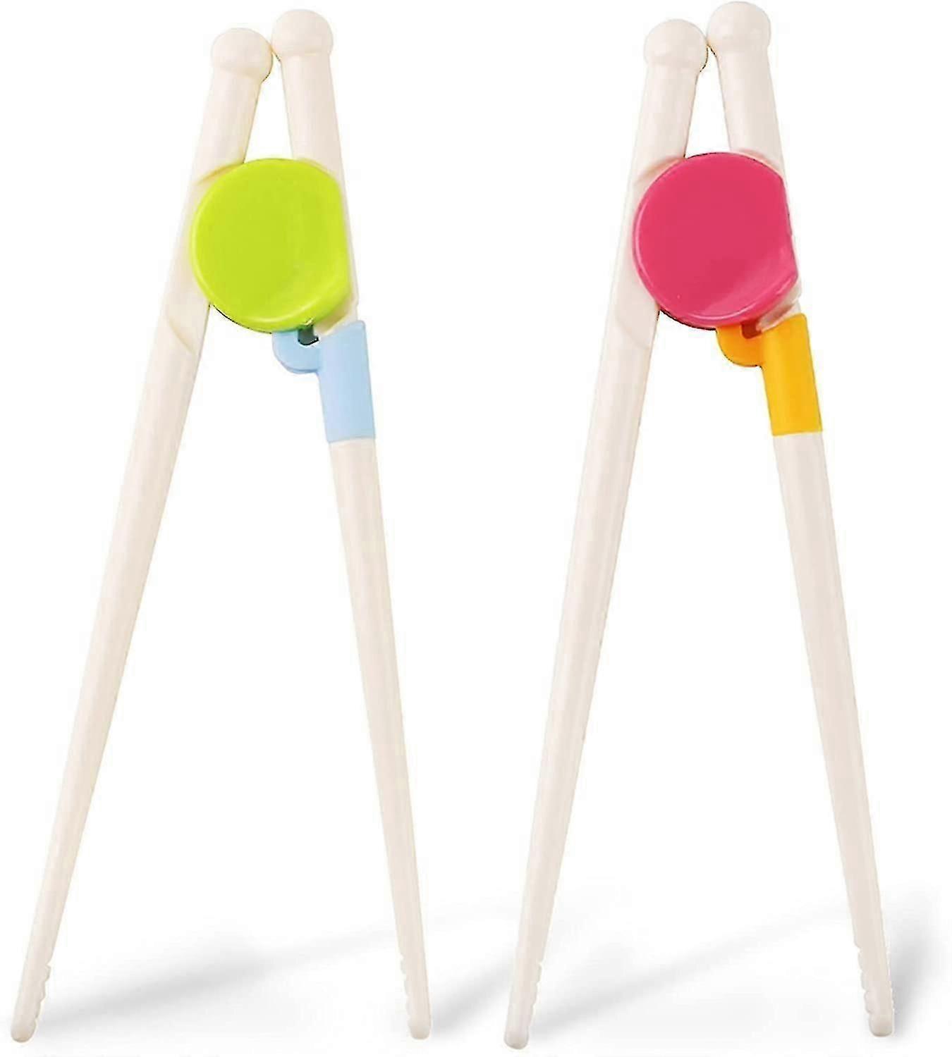 Children's Training Chopsticks - 2-Pair Set for Easy Learning (Assorted Colours)