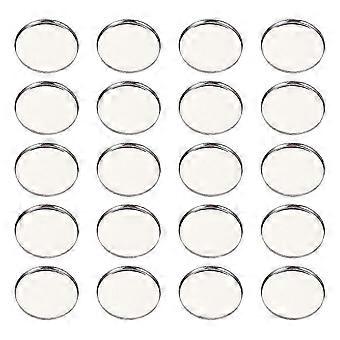 50Pcs Eyeshadow Plate Stainless Steel Eyeshadow Round Plate Empty Eyeshadow Plates