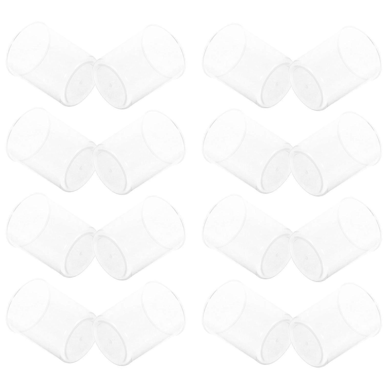 Clear Plastic Measuring Beakers for Scientific Experiments 30Pcs