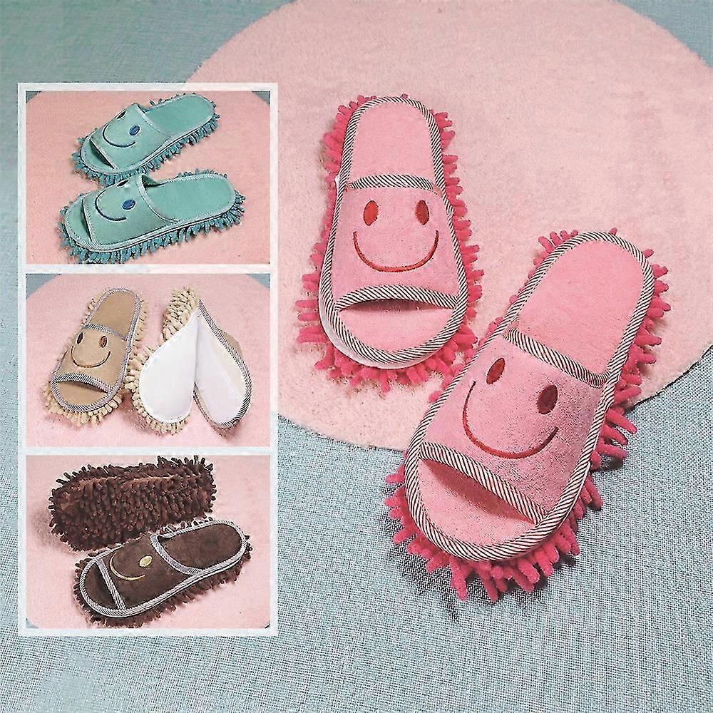 Mop slippers for dust cleaning washable microfiber
