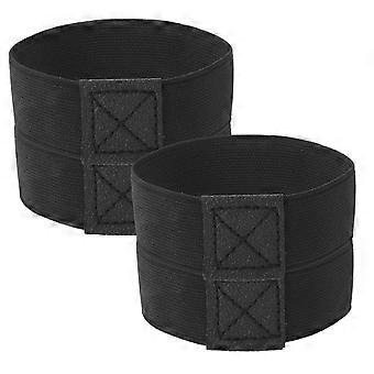 2 Pairs Soccer Lace Band Cleat Covers Elastic Shoelaces Non-Skid Football Shoe Strap For Adults Kids Prevent Heel Slipping Black