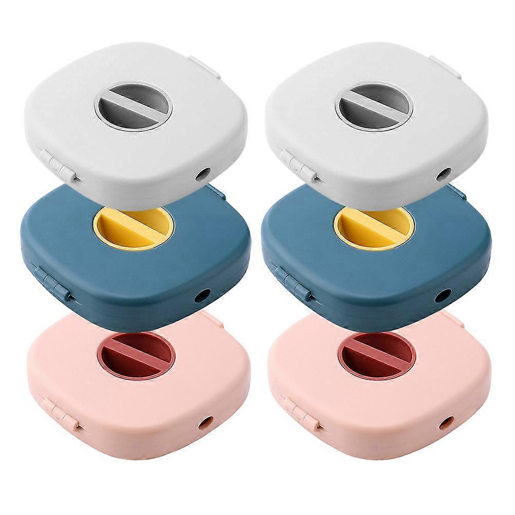 6pcs Creative Rotating Mobile Phone Data Cable Packing Boxes (Assorted Color)