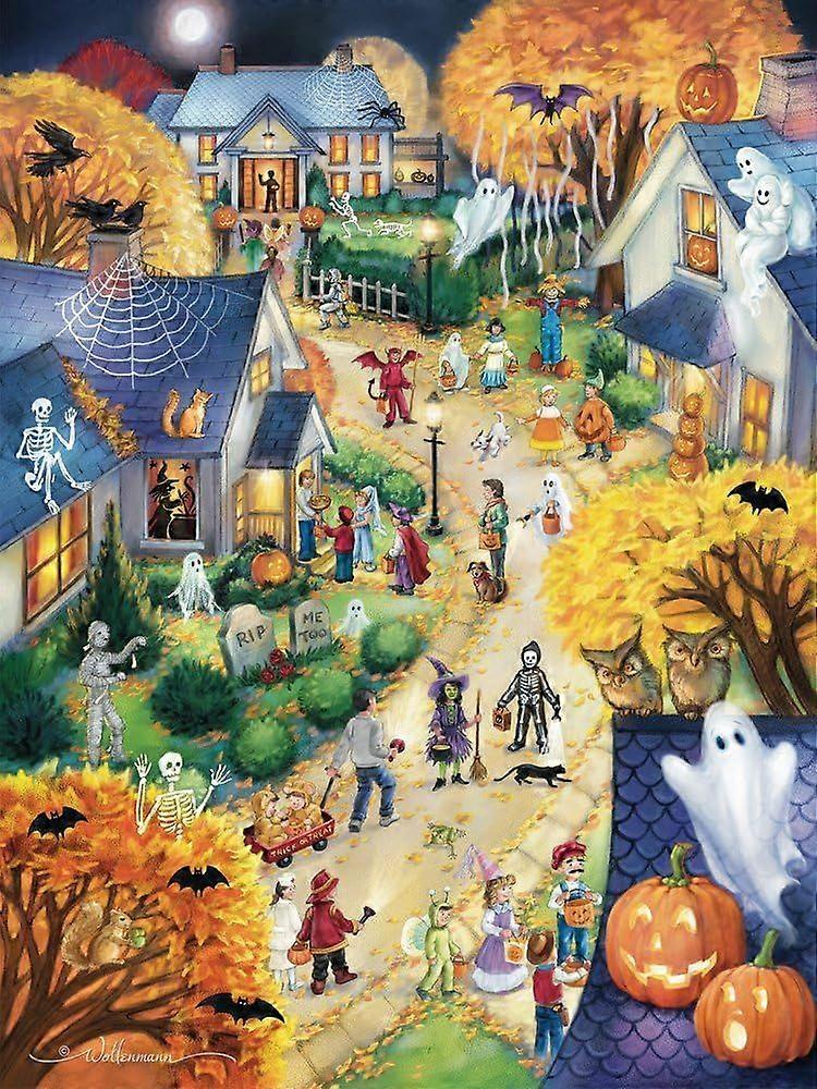 Quebra-cabeça da Cidade do Halloween VV1154