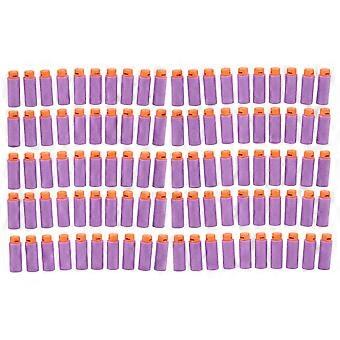 100pcs Universal Short Darts High Density EVA Soft Shot Harmless Toy Refill for Various Shooting Toy Purple