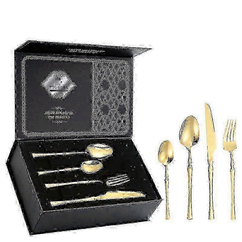 Gold Silver Stainless Cutlery Gift Set