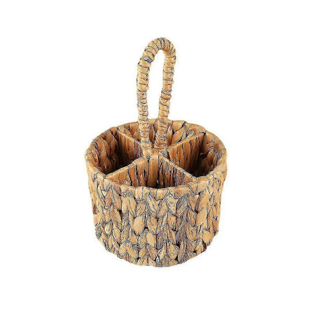 Flat-Woven Grass Cutlery Carrier
