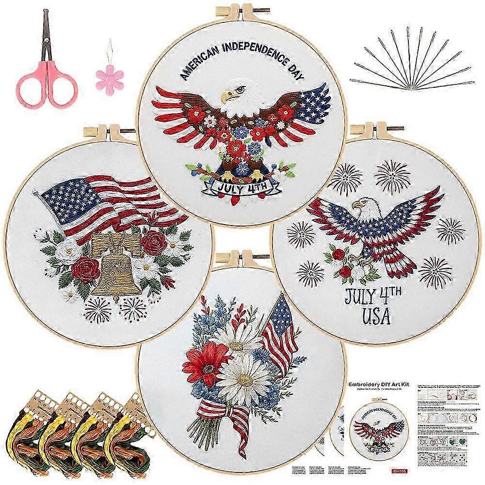 Beginner Cross Stitch Kit Patriotic
