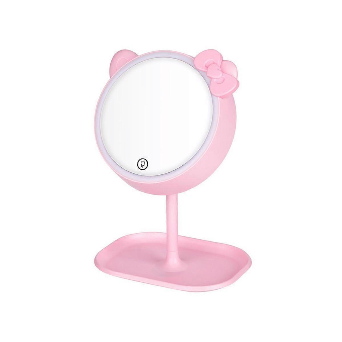 Heart-Shaped Rechargeable Dimmable LED Vanity Mirror